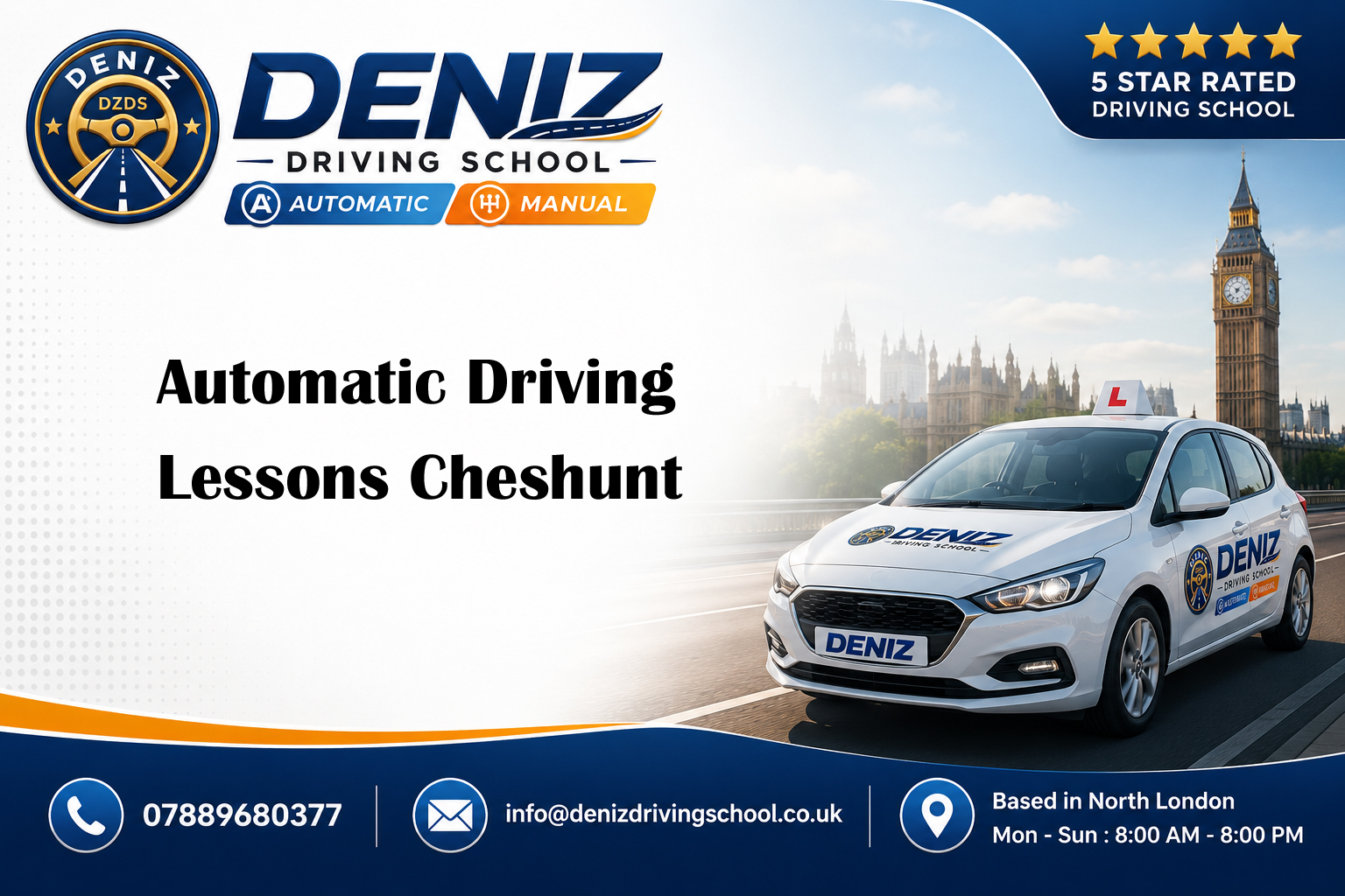 Automatic Driving Lessons Cheshunt