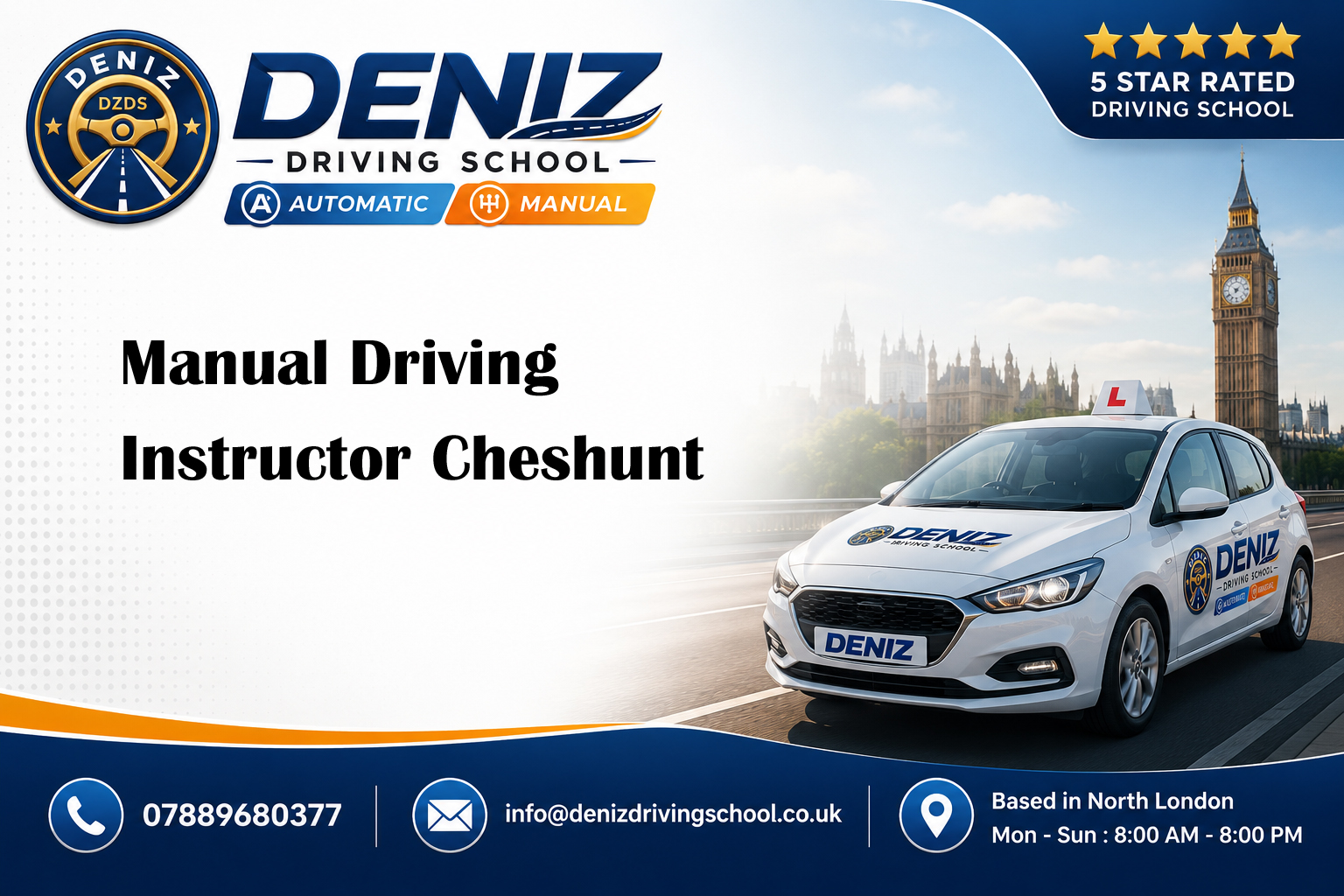 Manual Driving Instructor Cheshunt