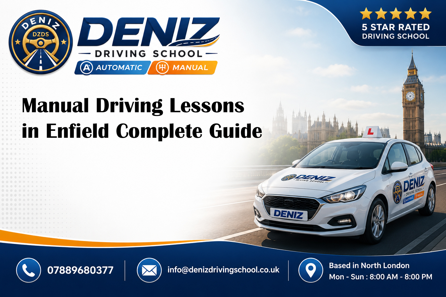 Manual Driving Lessons in Enfield Complete Guide
